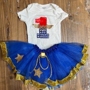 Wonder Woman 1st birthday outfit